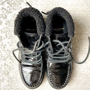 Yves Saint Laurent patent sneakers